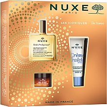 Набор - Nuxe Huile Prodigieuse (dry oil/50ml + lip balm/15g + f/cr/30ml) — фото N2