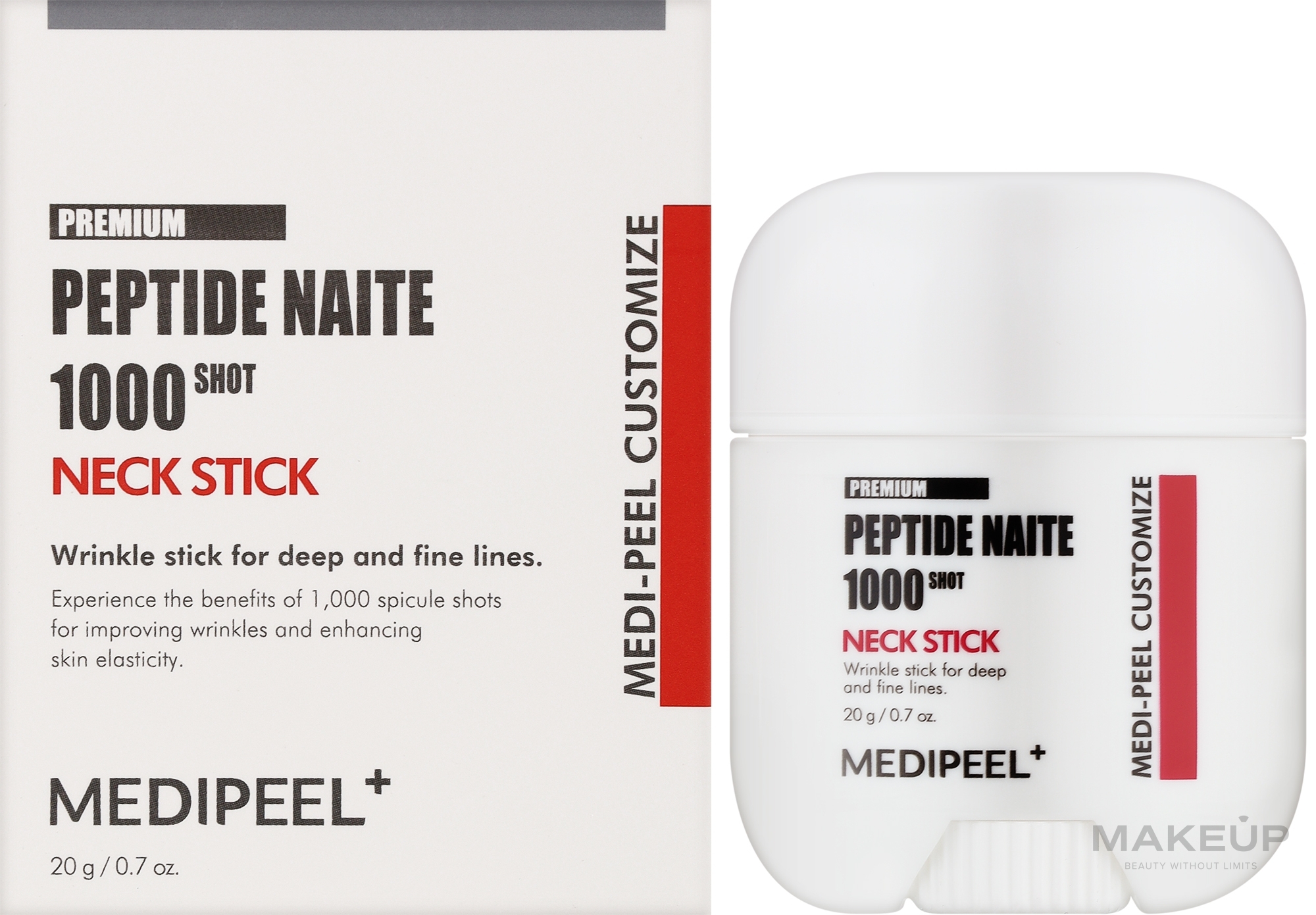 Стик для зоны шеи и декольте - MEDIPEEL Premium Peptide Naite 1000 Shot Neck Stick — фото 20g