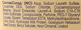 Жидкое крем-мыло «Молочный протеин и хлопок» - «Мыловаренные традиции» Grand Шарм Maxi Milk Protein & Cotton Liquid Soap (сменный блок) — фото N3