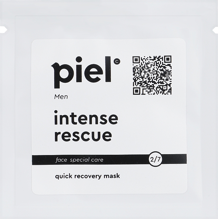 Відновлювальна маска для чоловіків - Piel Cosmetics Men Intense Rescue Mask (пробник) — фото N1