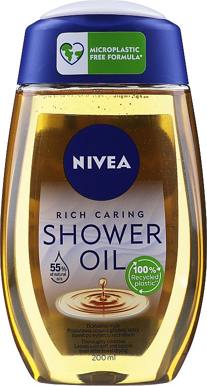 Масло для душа - NIVEA Natural Oil Shower Oil — фото N3