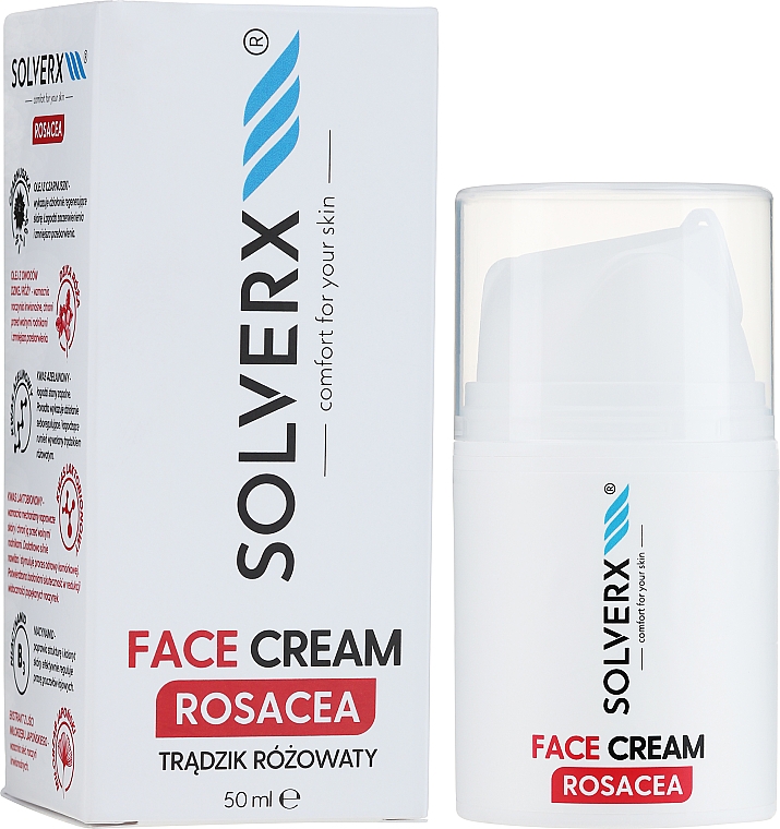 Крем для лица - Solverx Rosacea Face Cream (в баночке) — фото N2