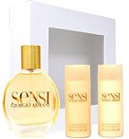 Духи, Парфюмерия, косметика Giorgio Armani Sensi - Набор (edp 100 + b/l 50 + s/g 50)