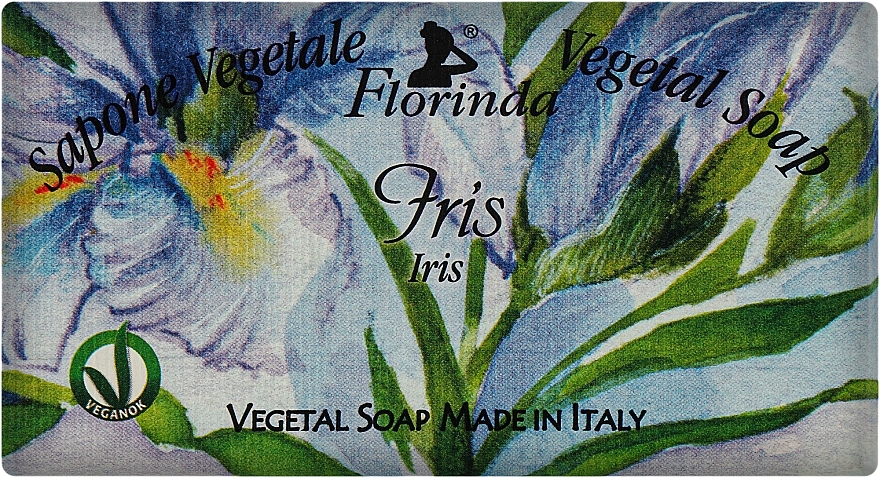 Мило натуральне "Ірис" - Florinda Sapone Vegetale Vegetal Soap Iris — фото N1