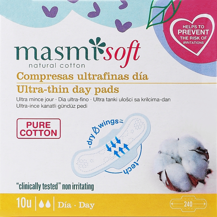 Гігієнічні прокладки, 10 шт - Masmi Soft Ultra Day