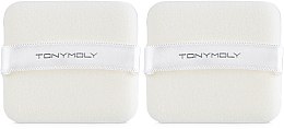 Духи, Парфюмерия, косметика Спонж-пуховка для нанесения пудры - Tony Moly Flocking Puff Square