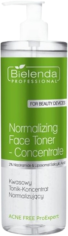 Тонік-концентрат для обличчя - Bielenda Professional Acne Free Pro Expert Normalizing Face Toner-Concentrate — фото N1