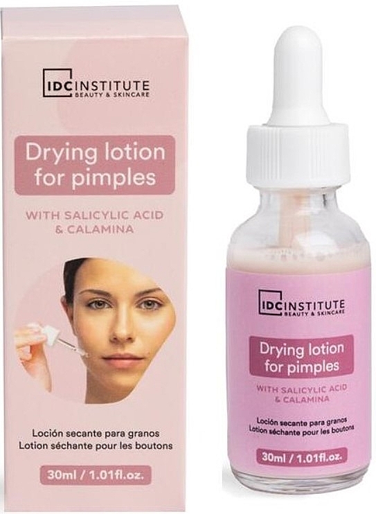 Подсушивающий лосьон от прыщей - IDC Institute Drying Lotion For Pimples — фото N1