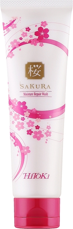 Увлажняющая пенка для умывания - Hitoki Sakura EGF Moisture Facial Wash — фото N1
