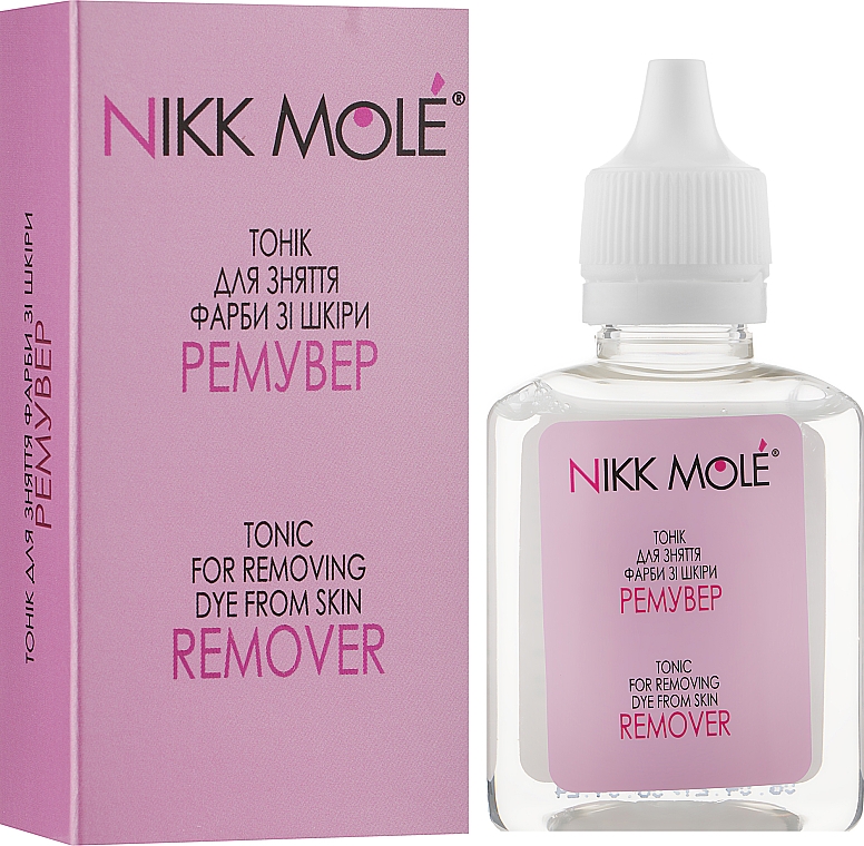 Тоник для снятия краски с кожи - Nikk Mole Tonic For Removing Dye From Skin — фото N2