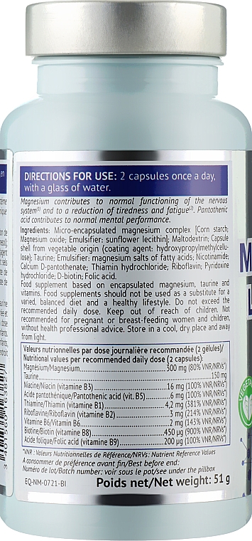 Липосомальный магний для снижения усталости - Biocyte Longevity Magnesium Liposomal — фото N2