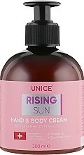Духи, Парфюмерия, косметика Восстанавливающий крем для рук и тела - Unice Rising Sun