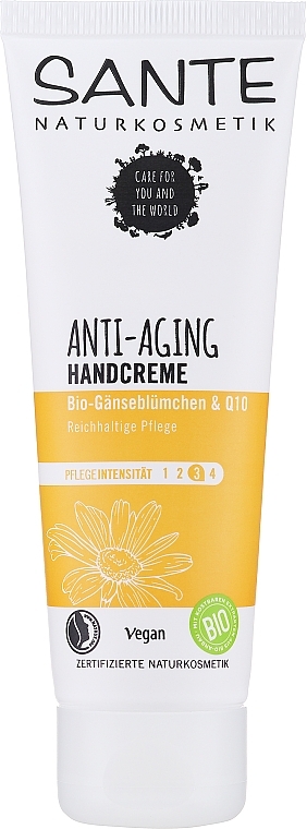 Біо-крем для рук "Маргаритка і ши" - Sante Anti Aging Handcreme Q10 — фото N1
