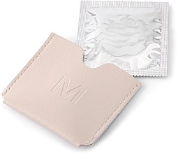 Кейс для презерватива, бежевий "Classic" - MAKEUP Condom Holder Pu Leather Beige — фото N2