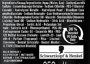 УЦІНКА Зміцнюючий шампунь для сильно пошкодженого та сухого волосся - Schwarzkopf Gliss Kur Ultimate Repair Shampoo * — фото N8