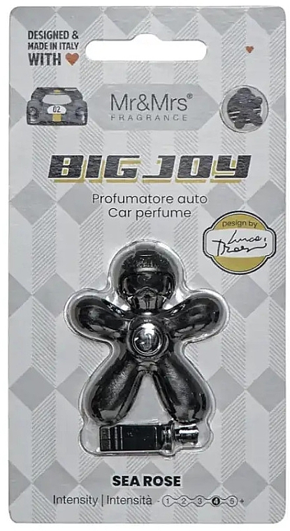 Автомобільний ароматизатор - Mr&Mrs Big Joy Sea Rose Black Car Perfume — фото N1