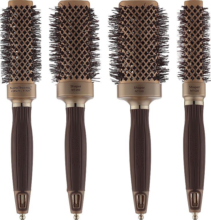 Набор из 4 щеток - Olivia Garden Nano Thermic Styler Brush Collection — фото N1