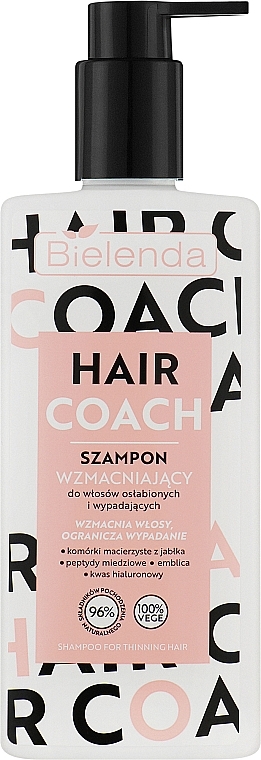 Укрепляющий шампунь для волос - Bielenda Hair Coach — фото N1