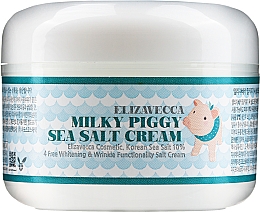 Солевой коллагеновый крем для лица - Elizavecca Face Care Milky Piggy Sea Salt Cream — фото N1
