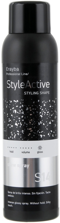 Спрей для волосся - Erayba Style Active Shine Spray S14 — фото N1