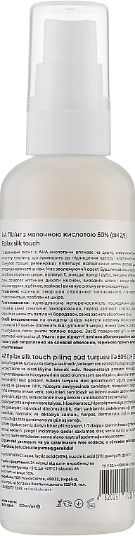 Пилинг с молочной кислотой 50% (pH 2.9) - Epilax Silk Touch Peeling — фото N2