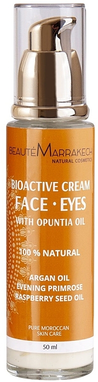 Биоактивный крем для лица и глаз с маслом опунции и арганы - Beaute Marrakech Bioactive Face And Eye Cream  — фото N1