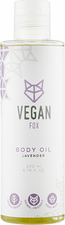 Масло для тела "Лавандовое" - Vegan Fox Body Oil Lavender — фото N1