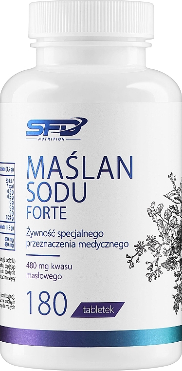 Пищевая добавка "Бутират натрия Форте", в капсулах - SFD Nutrition Maślan Sodu Forte — фото N1