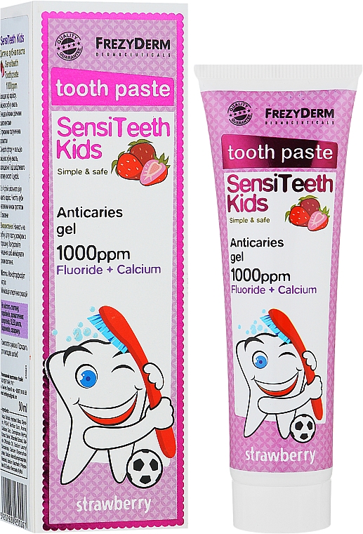 Зубна паста - Frezyderm SensiTeeth Kids Tooth Paste 1000ppm — фото N2