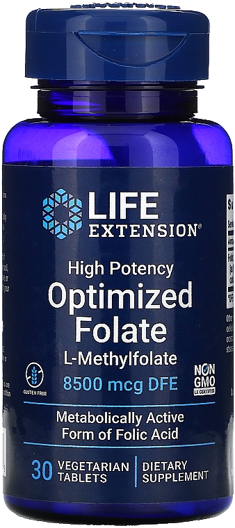 Пищевая добавка "Фолат" - Life Extensions Optimized Folate — фото N1
