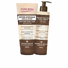 Набор - Topicrem Karite Fortifying (shmp/200ml + h/cream/200ml) — фото N2