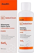 Шампунь для волосся проти лупи з дисульфідом селену - ihealth SeboClean Forte — фото N2