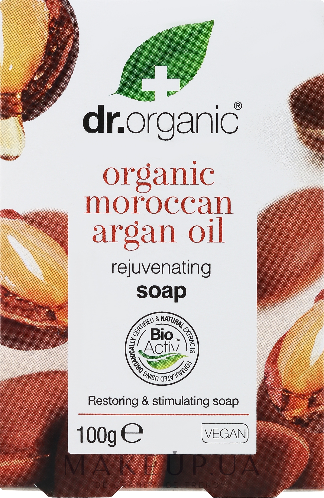 Мыло с аргановым маслом - Dr. Organic Bioactive Skincare Organic Moroccan Argan Oil Soap — фото 100g