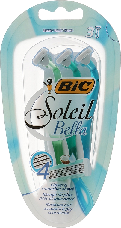 Женский станок для бритья "Soleil Bella", 3 шт. - Bic — фото N1