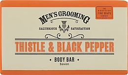 Мыло для тела - Scottish Fine Soaps Men's Thistle & Black Pepper Body Bar — фото N1
