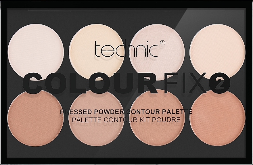 Палетка для контурування - Technic Cosmetics Color Fix 2 Pressed Powder Contour Palette — фото N1
