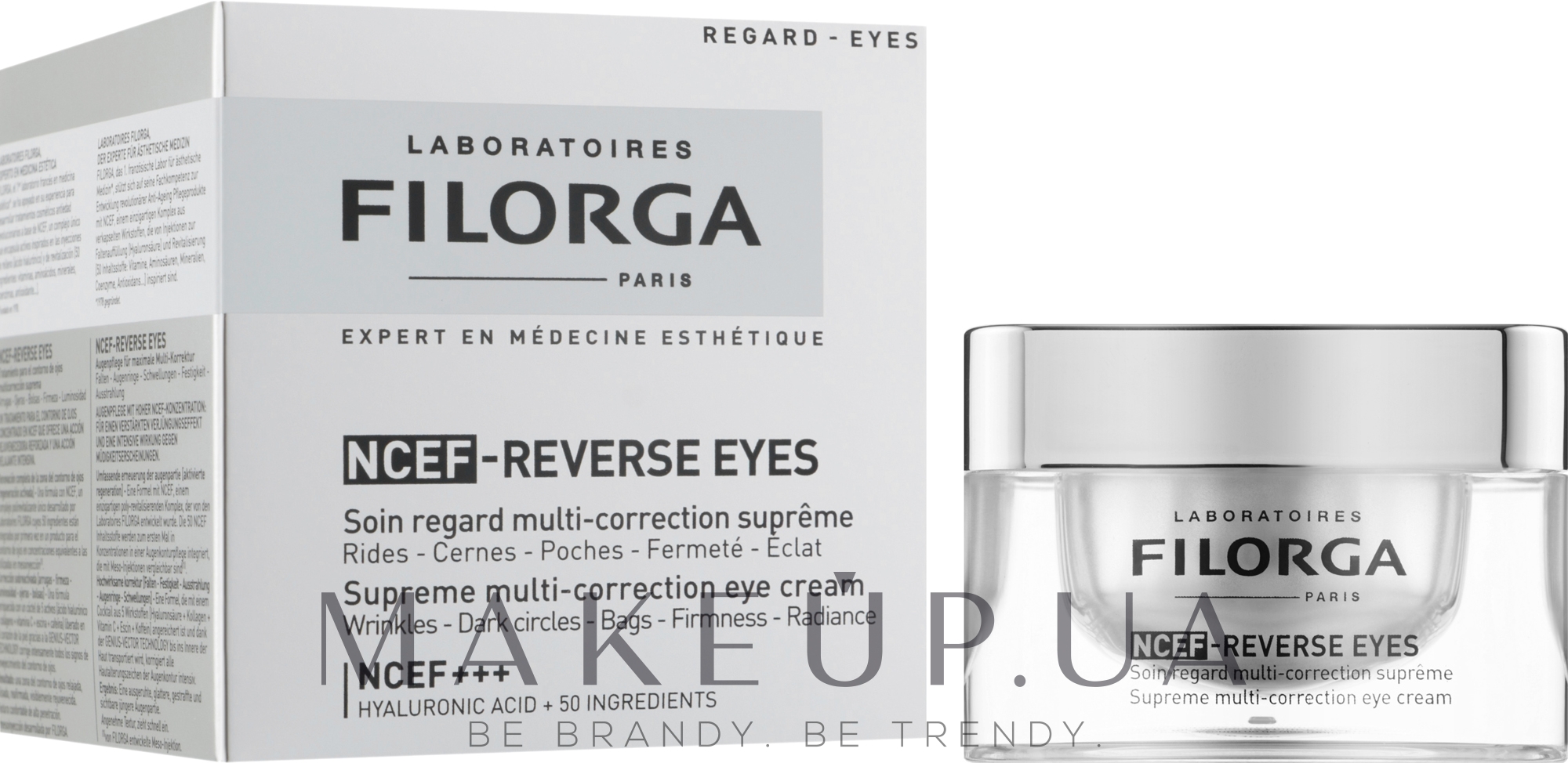 Мультикоригувальний крем для очей - Filorga NCEF Reverse Eyes — фото 15ml