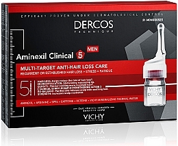 Засіб проти випадіння волосся комплексної дії для чоловіків - Vichy Dercos Aminexil Clinical 5 — фото N1