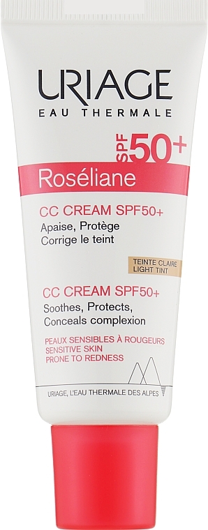 УЦЕНКА Увлажняющий СС крем для лица против покраснений - Uriage Roseliane CC Cream Moisturizing Cream SPF50+ * — фото N2