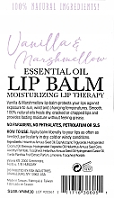 Бальзам для губ "Ваніль і маршмеллоу" - Difeel Essentials Natural Vanilla & Marshmallow Lip Balm — фото N2