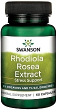 Дієтична добавка "Екстракт родіоли рожевої" 250 мг, 60 шт. - Swanson Rhodiola Rosea Extract — фото N1