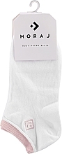 Парфумерія, косметика Шкарпетки, білі з рожевою вставкою - Moraj