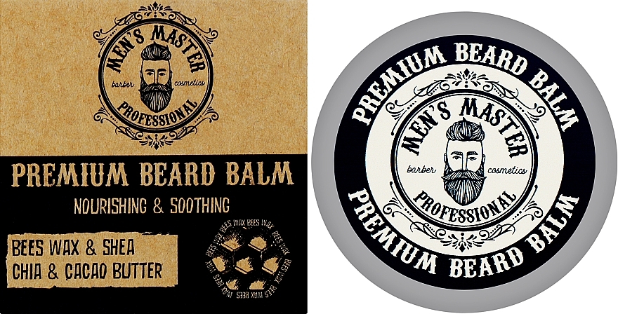Живлячий бальзам для бороди - Men's Master Premium Beard Balm — фото N2