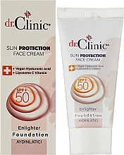 Солнцезащитный крем для лица SPF 50+ - Dr. Clinic Sun Protection Face Cream — фото N2