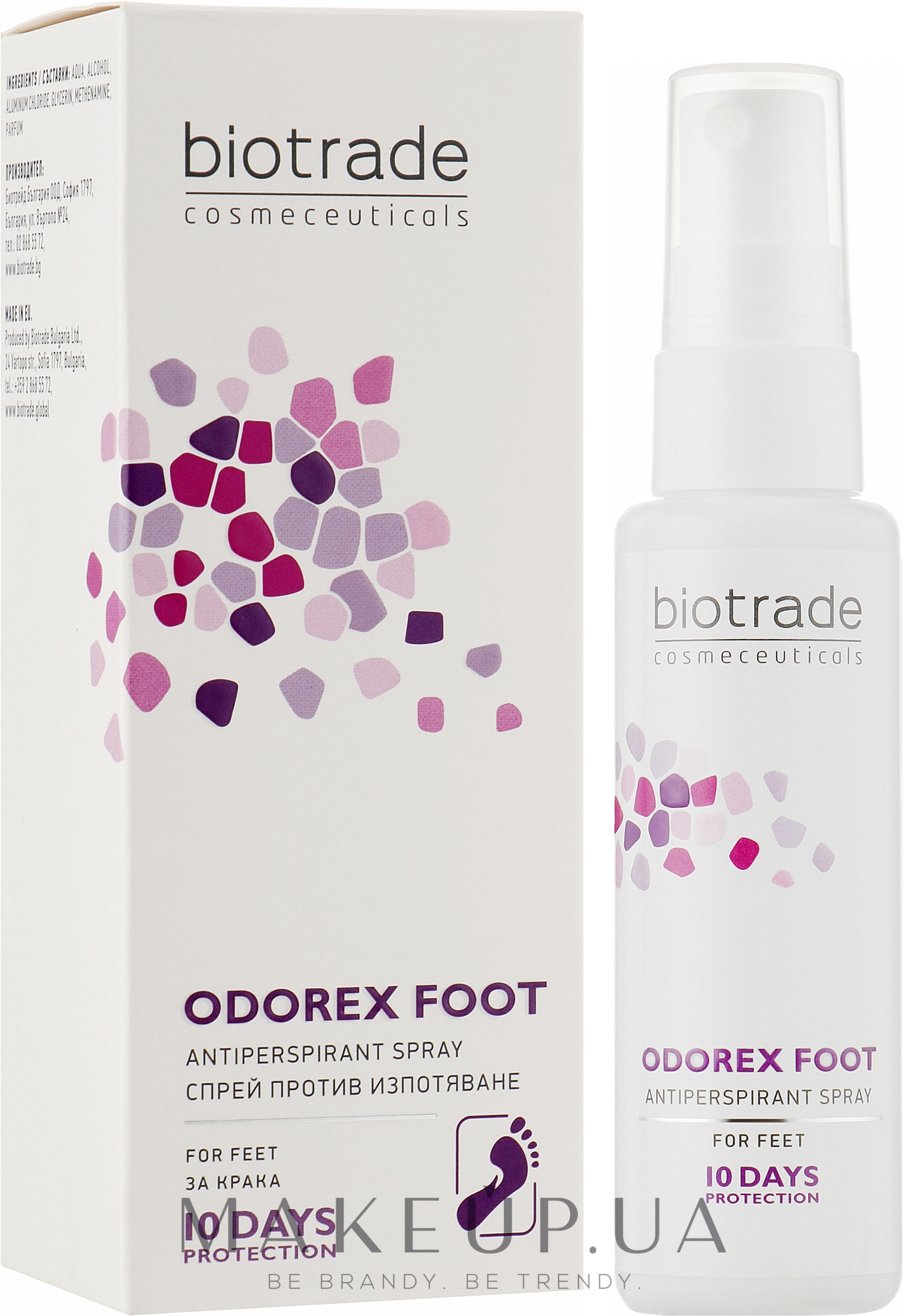 Антиперспірант-спрей для ніг з посиленою тривалою дією - Biotrade Odorex Foot Antiperspirant Spray — фото 40ml
