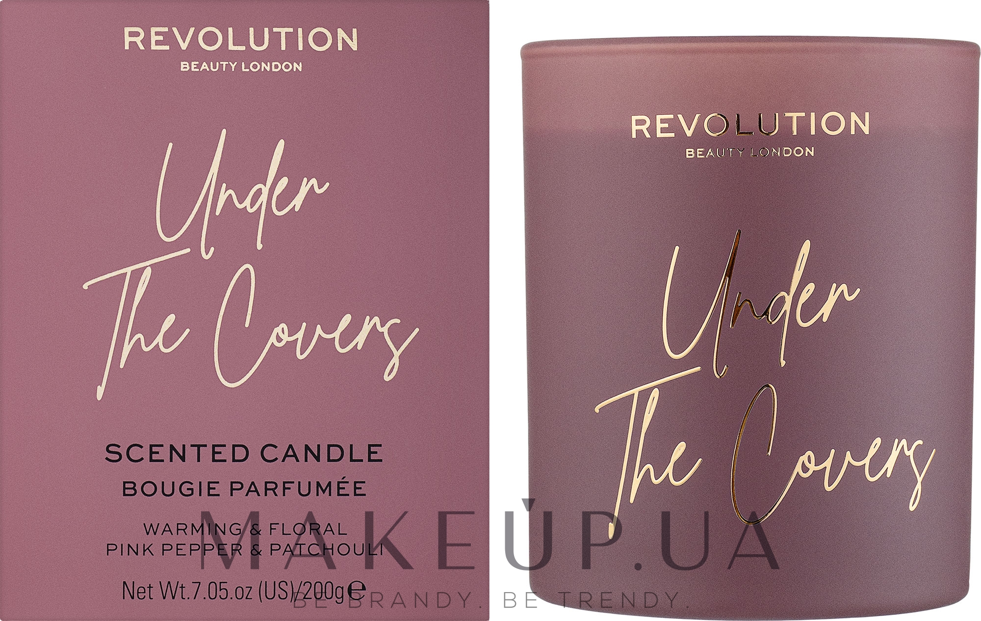 Makeup Revolution Beauty London Under The Covers - Ароматична свічка — фото 200g