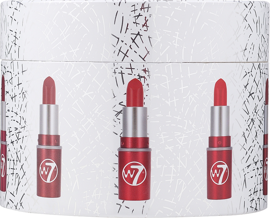 Набор губных помад, 10 шт - W7 Full On Pout Lipstick Collection — фото N1