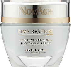 Омолаживающий дневной крем SPF 15 - Oriflame NovAge Time Restore Multi Correcting Day Cream — фото N1