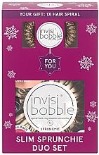 Парфумерія, косметика Набір - Invisibobble Sprunchie Slim Duo You're Golden Set (hairpin/3pcs)