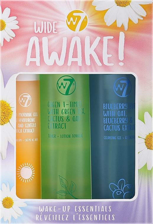 Набір - W7 Wide Awake! (toner/120ml + clean/gel/120ml + d/cr/50ml) — фото N1